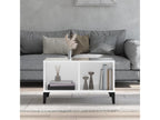 Coffee table, glossy white, 60x50x36.5 cm, engineered wood, WRUS96503