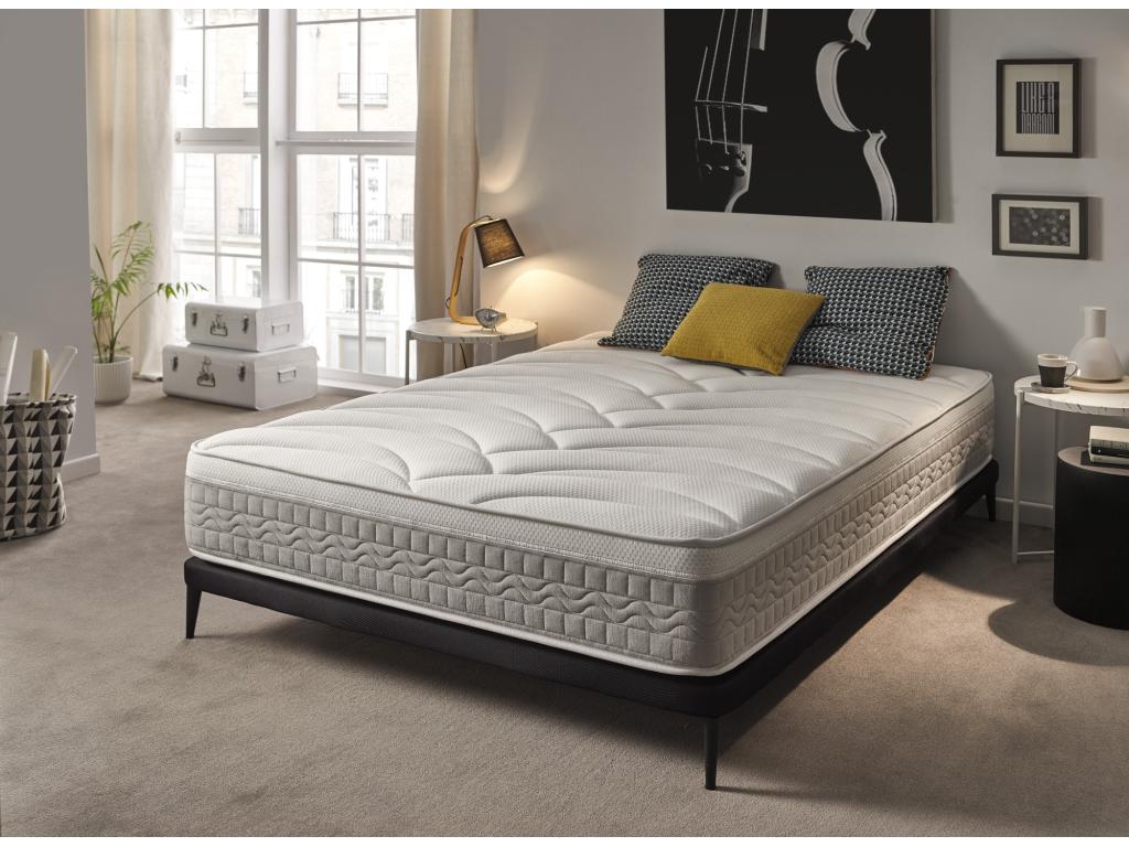 Dekonao Luxury Elastic Mattress, Silver, H30, 100x200, 30cm/2 ZOXS68557