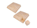 2 trays and 32 wooden cubes - 26.5x26.5x6.5 cm QWPA81676
