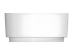 Dekonao 42cm countertop washbasin, glossy white, with included white waste fitting RWLN68384