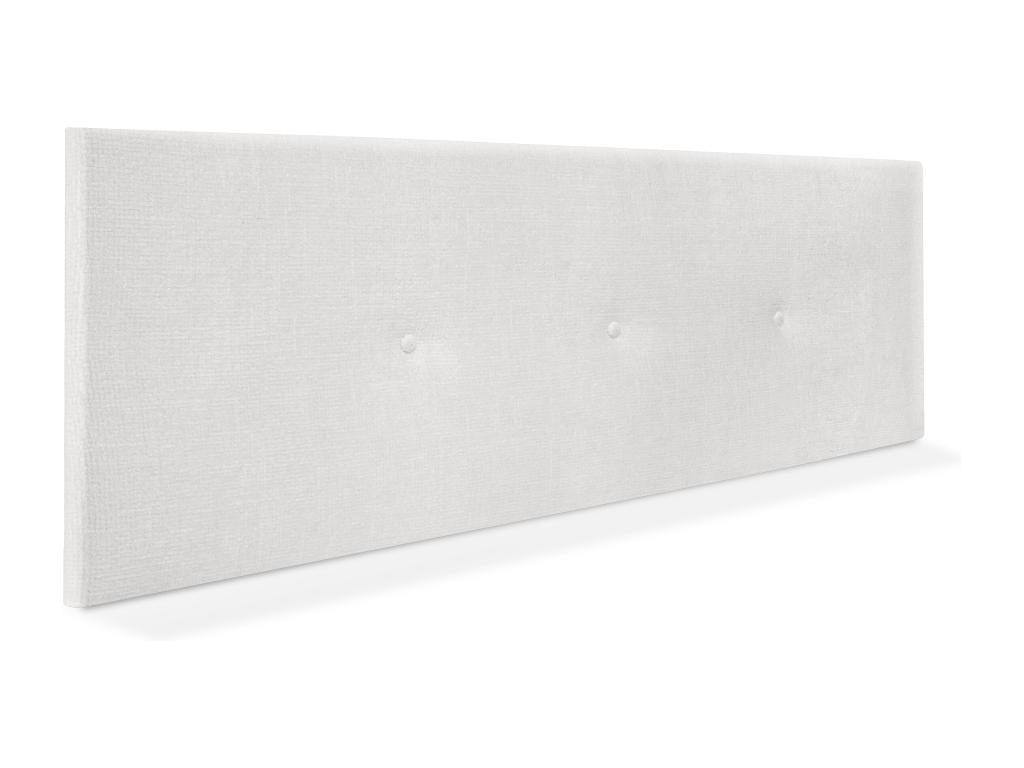 Dekonao Natural Wool Headboard with Buttons 145x50cm for 135/140cm Beds - White CWBN96657