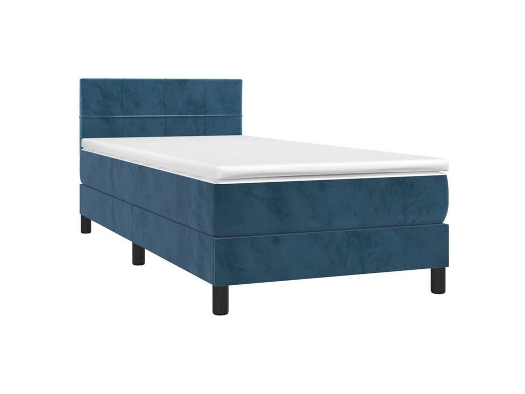 Dekonao bed base with mattress, Dark Blue 100x200 RZXQ26085