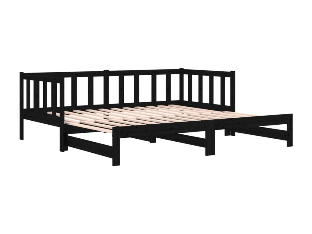 Sliding bed 2x 90x190 cm Solid pine wood YHFU46017