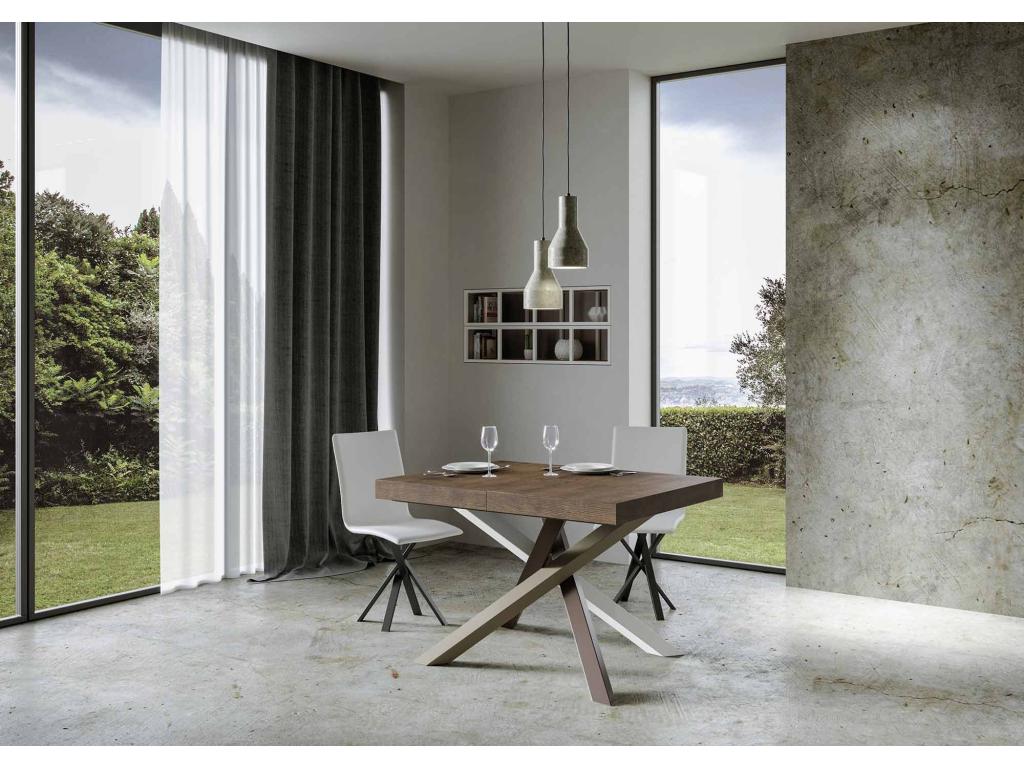 Extendable table 90x130/234 cm Volantis Premium Walnut frame 4/C LTFY08336