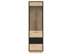 Dekonao 1-Door Display Cabinet, Wood and Black AIKZ55621