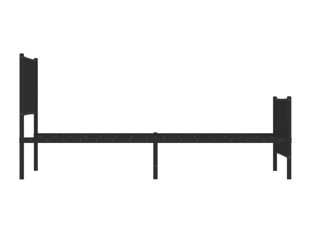Metal bed frame without mattress with black bed legs 100x190cm DXGJ20944