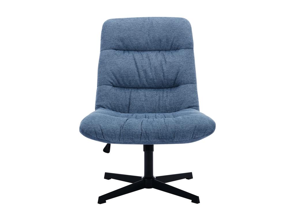 Dekonao WJRM06910 blue mottled fabric swivel armchair