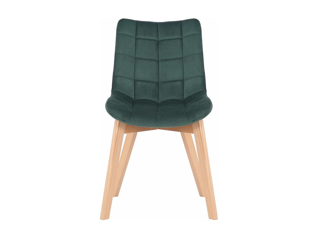 Dining chair - Velvet / Black - Green - Passaic VWHC57462