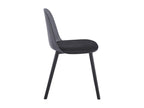 Dekonao chair with velvet seat cushion - Comfort and modernity - Black VTLA74765