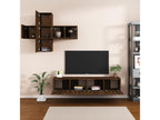 7-Piece TV Furniture Set, Brown Oak Engineered Wood GJVS86399