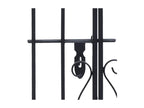 Ornamental garden gate, wrought iron, 122x20.5x100 DJND66873