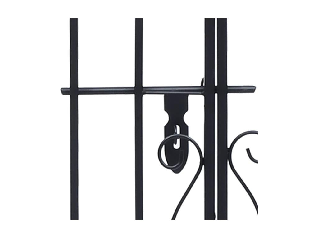 Ornamental garden gate, wrought iron, 122x20.5x100 DJND66873
