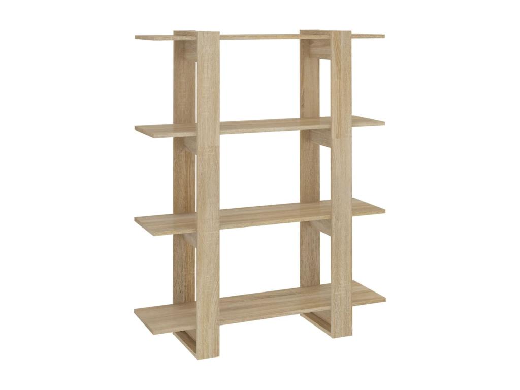 Dekonao Oak Bookshelf/Room Divider 100x30x123.5 cm VUYW64716