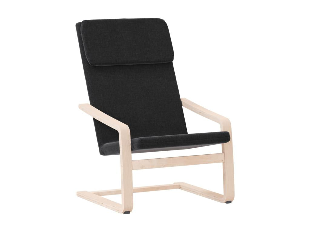 Black Fabric Reclining Chair YNFP27416