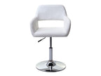 Dekonao-A50 III dining chair, white with chrome metal legs GHFY04646