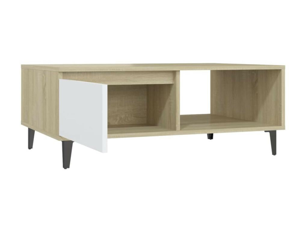 Dekonao White and Oak Coffee Table 90x60x35 2 EEGE20115
