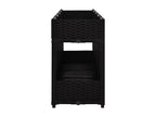 Raised bed planter, black, 160x40x71 cm, 02 0000923 RAJJ23236