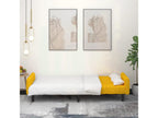 2-seater yellow velvet sofa bed GLYM43338