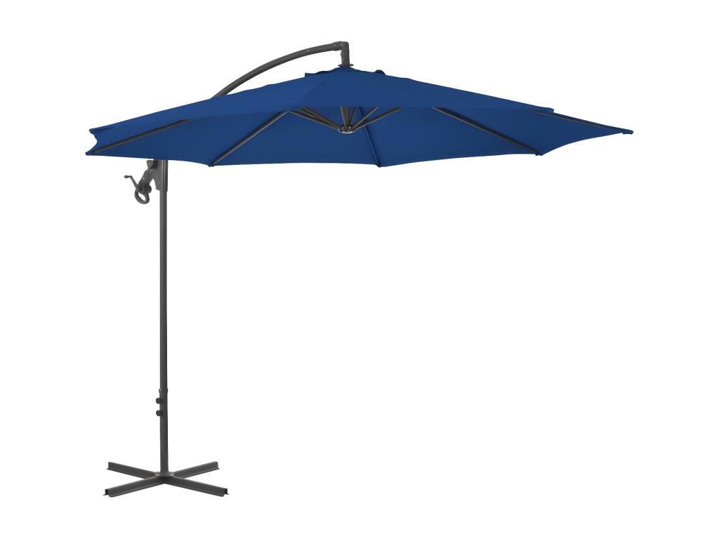 Cantilever parasol with 300cm steel pole, Azure Blue PYUY63447