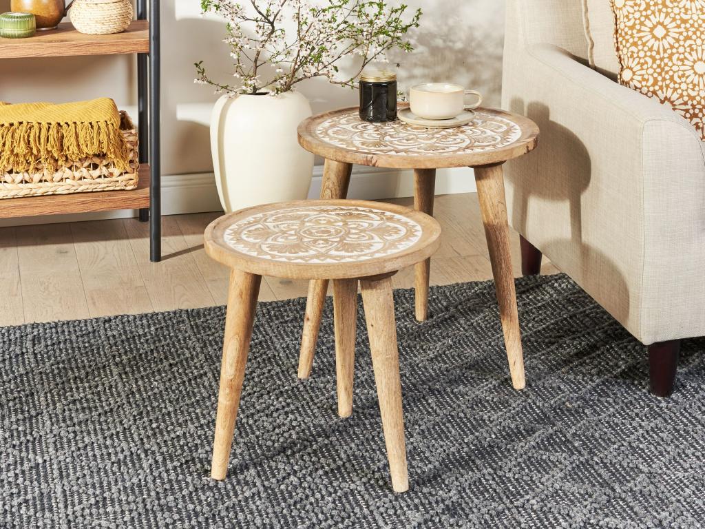 Dekonao Brown/White Table Set CBEK28141