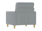 Light Grey Armchair 60 cm Fabric UQNS78480
