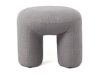 Dekonao trendy pouf, 46cm long, grey loop fabric, EKIO59856