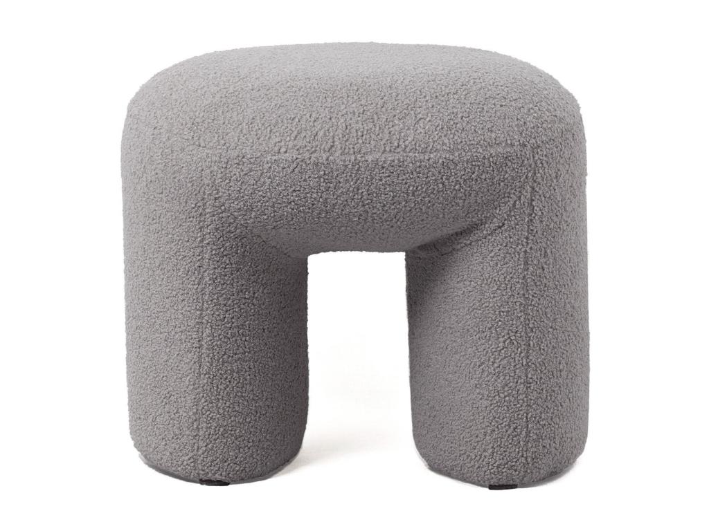 Dekonao trendy pouf, 46cm long, grey loop fabric, EKIO59856