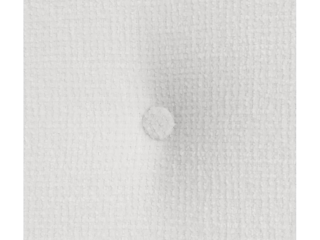 Dekonao Natural Wool Headboard with Buttons 145x50cm for 135/140cm Beds - White CWBN96657