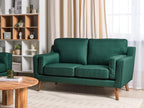 Ligniva 2-seater sofa in dark green fabric GYTM27480