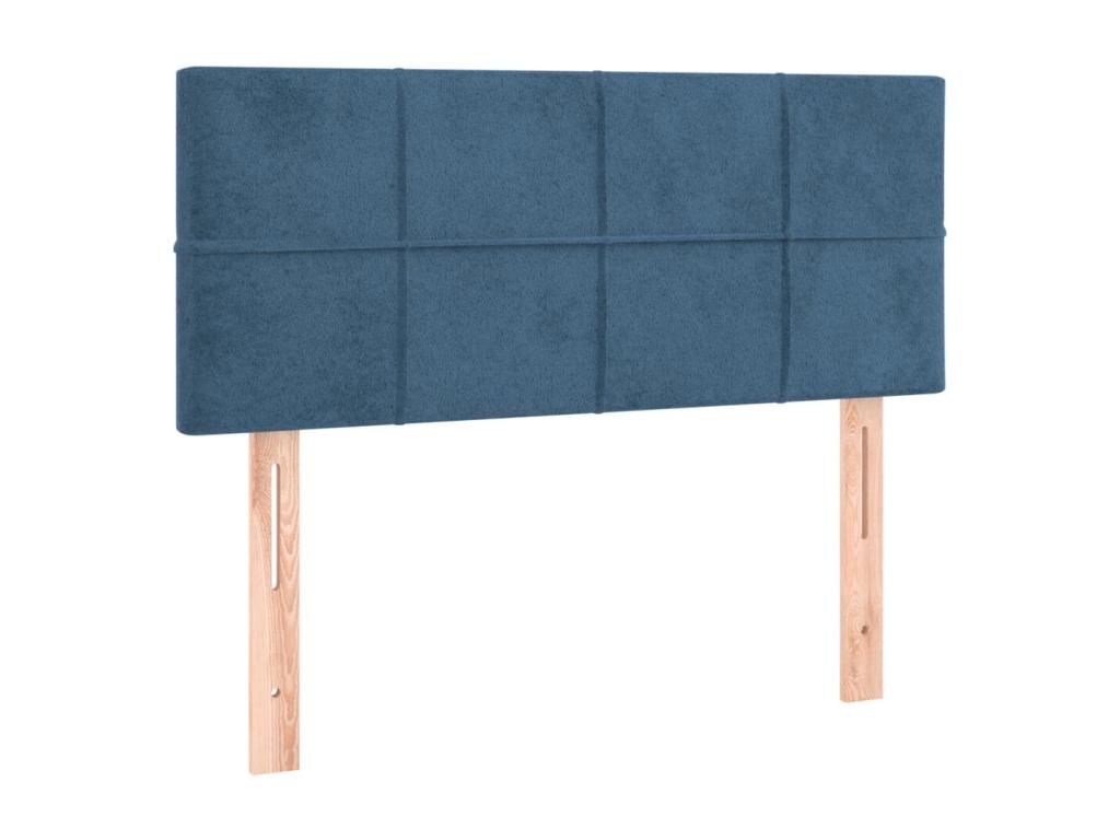 Dark Blue LED Headboard 100x5x78/88 cm Velvet MKOT90717
