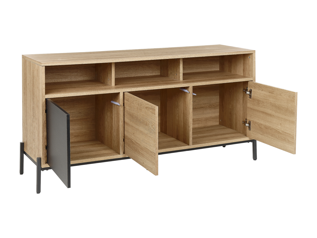 Dekonao chest of drawers 76 cm Brown/black JFFC22521