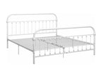White Metal Bed Frame 180x200 cm QUTV13814
