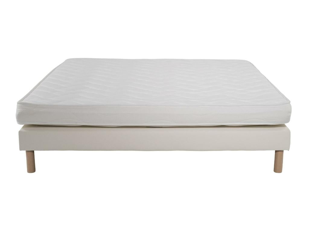 ECO Foam Mattress Set - 140x190cm - Foam - 14cm and White Bed Base AXGF12943