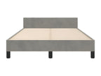 Bed frame with headboard, light grey, 120x200 cm, XSIF28934