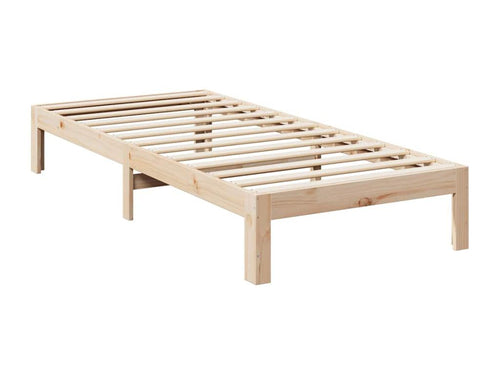 Bed frame without mattress 90x200 cm solid pine wood WZKJ66285