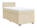 Dekonao bed base with mattress, Cream 90x200 cm, Fabric BUJC98424