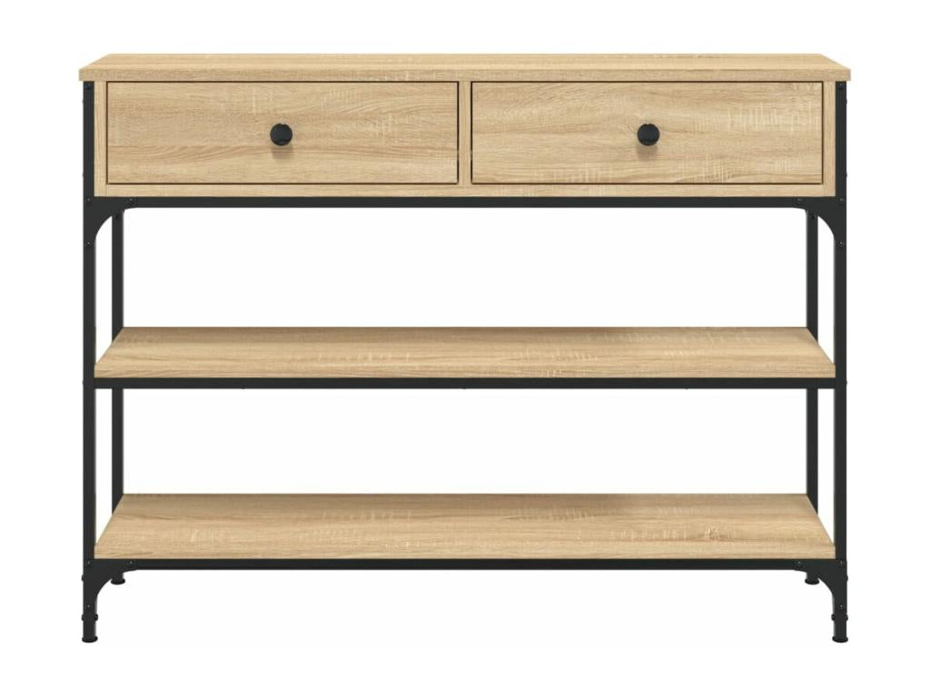 Dekonao oak console table 100x25x75 cm engineered wood MDZT18881