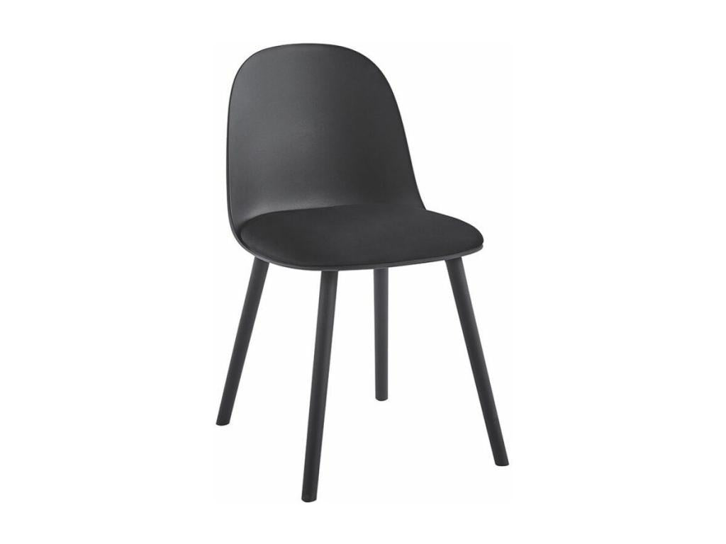 Dekonao chair with velvet seat cushion - Comfort and modernity - Black VTLA74765