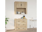 Ligniva Oak Wall Cabinet 80x33x80 cm Engineered Wood KWAK36608