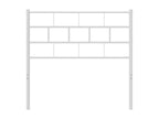 White metal headboard 100cm NWJN44740