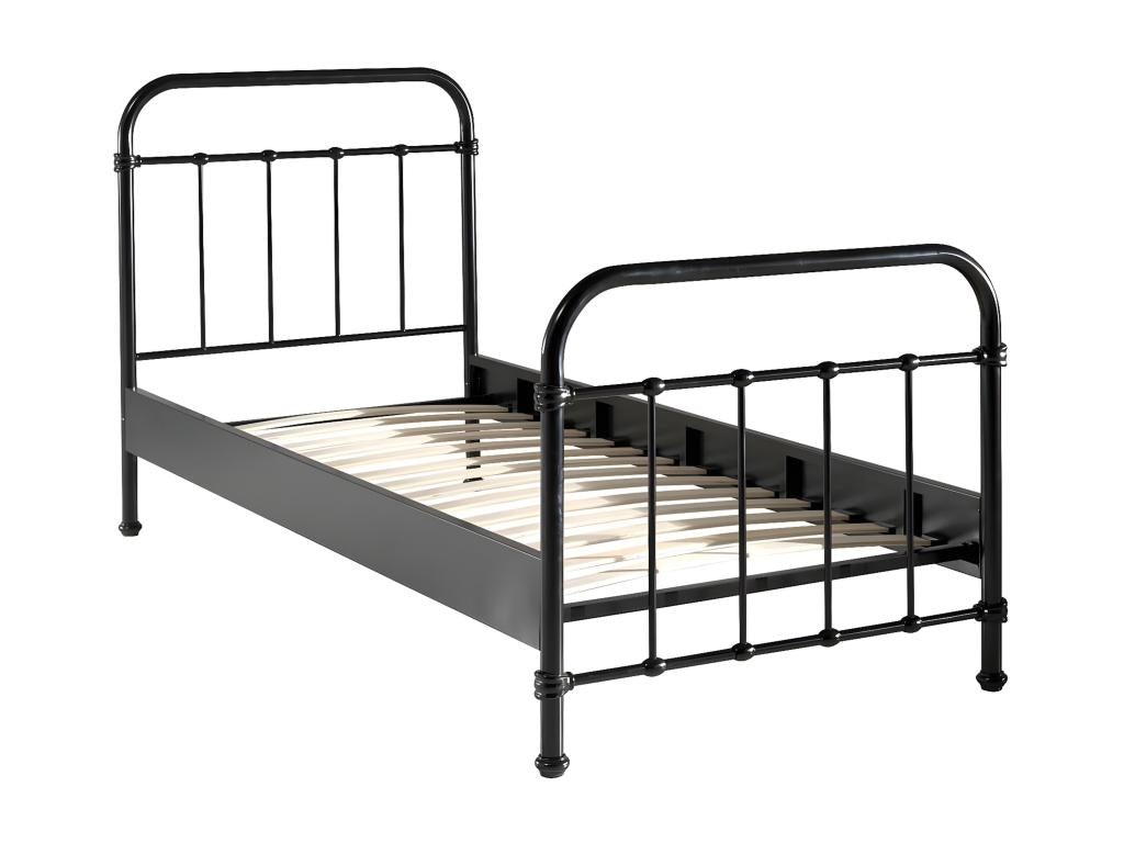 Dekonao - 90x200cm Black Metal Cot ENQT68391