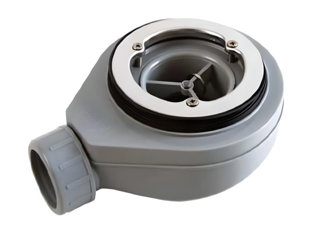 Extra-flat 70x140 cm PURE shower tray in slate-grey resin with grey grate SEIO85533