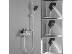 2PCS Dekonao Max Elegant Shower Set with Shelf and 3-Function Hand Shower, Chrome Thermostatic Shower Column with 38°C Mixer Tap FXGE35718