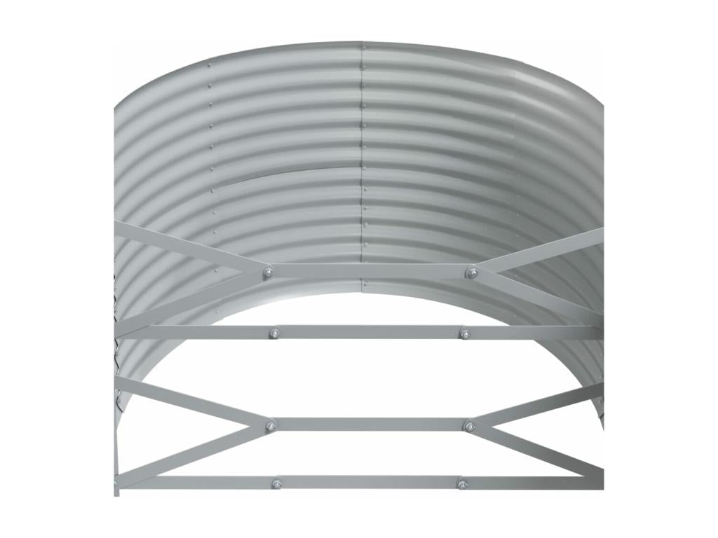 Raised garden bed, powder-coated steel, 322x100x68cm, green, BCGH93075