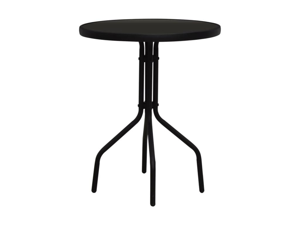 Dekonao Set 3 pcs Rattan PVC Black KJKJ64425