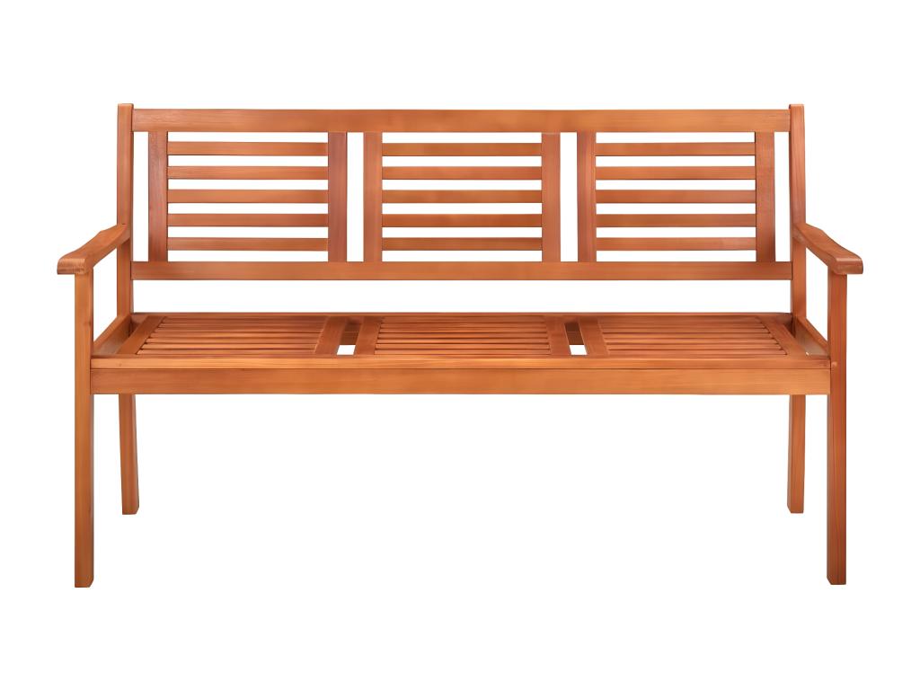 3-seater garden bench with cushion, 150 cm, eucalyptus wood, UZFF82240