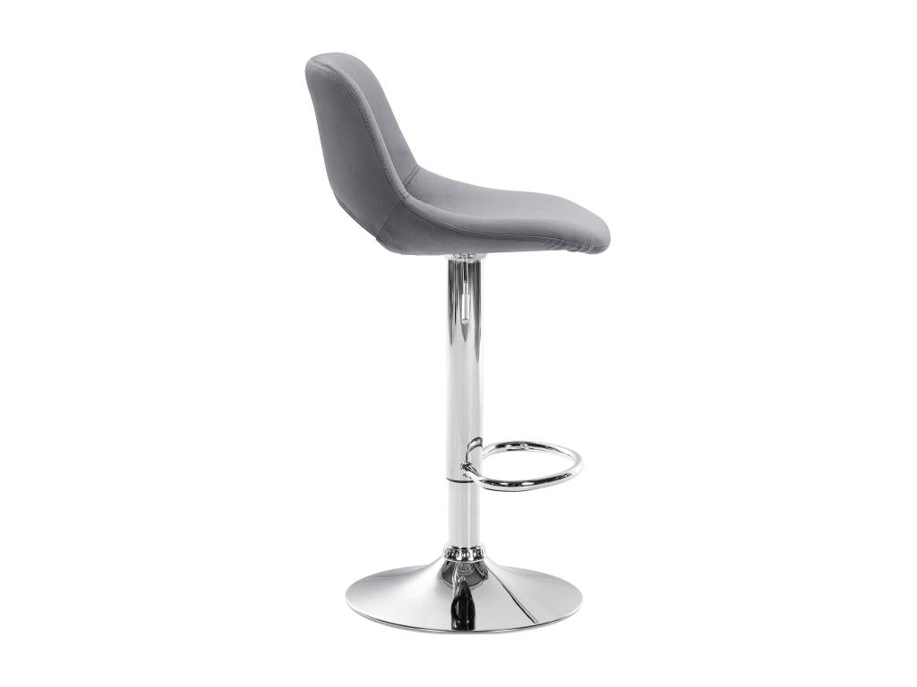 Grey metal bar stool/chair, 42x46x86 cm, 10 0004595 DQJF33277