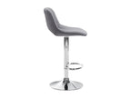 Grey metal bar stool/chair, 42x46x86 cm, 10 0004595 DQJF33277