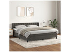 Dekonao bed base and mattress, Dark Grey 180x200 Velvet RBQD13775