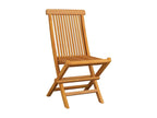 6-Piece Folding Garden Chairs, Solid Teak Wood AWYW06461